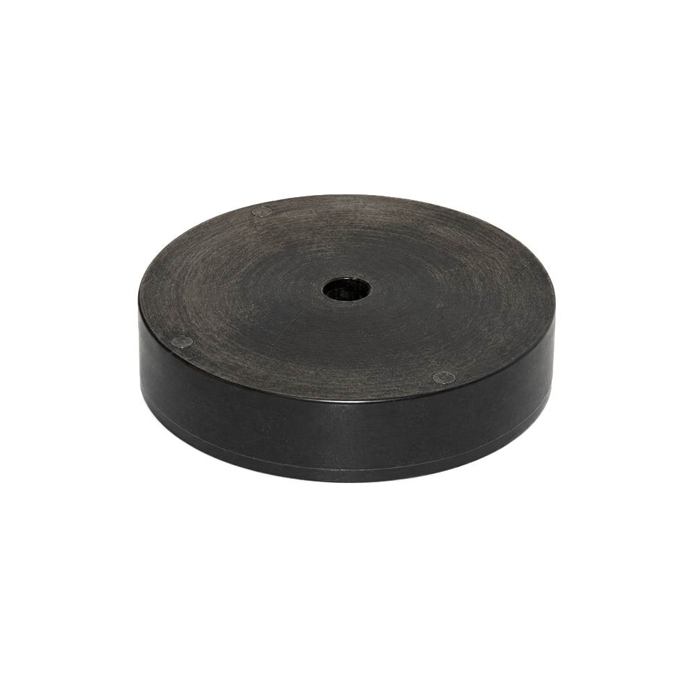Black Plastic Coated Neodymium Ring Magnet - 77mm (OD) x 8mm (ID) x 17mm (H) I 6 Multi-Poled