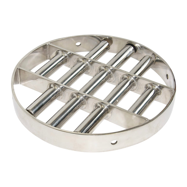 Sanitary Round Grate Magnet – 300mm diameter | Min 10,000 Gauss | Fully Welded