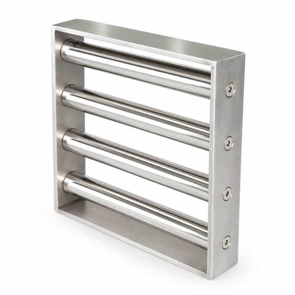 HACCP Compliant Square Grate Magnet – 210mm x 210mm | Min 10,000 Gauss