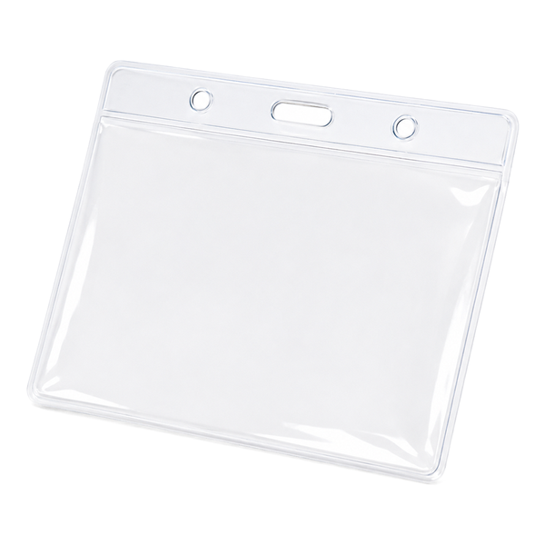 Magnetic Name Badge with Clear Horizontal Plastic ID Card Holder | 4"x 3" | 1 PACK