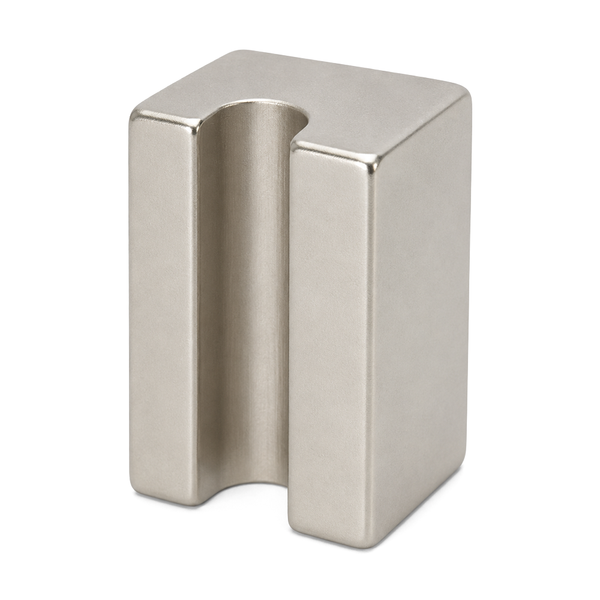 Neodymium Block Magnet - 30.2mm x 22mm x 19.1mm with Cut-Out Channel 7.3mm | N38