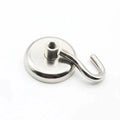 Neodymium Pot Magnet with Threaded Hook - 48mm diameter x 70mm