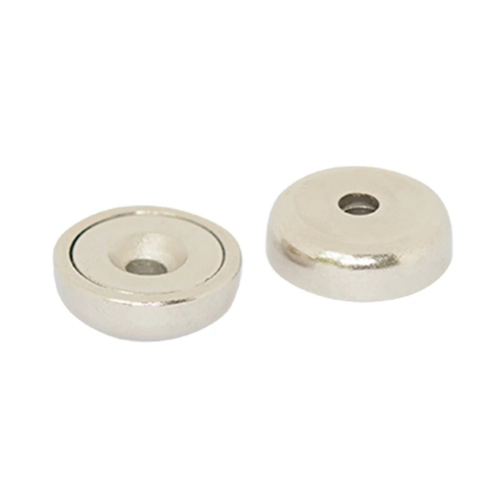 AMF Magnetics Neodymium Countersunk Pot Magnets - D10mm x 5mm NORTH SOUTH PAIR
