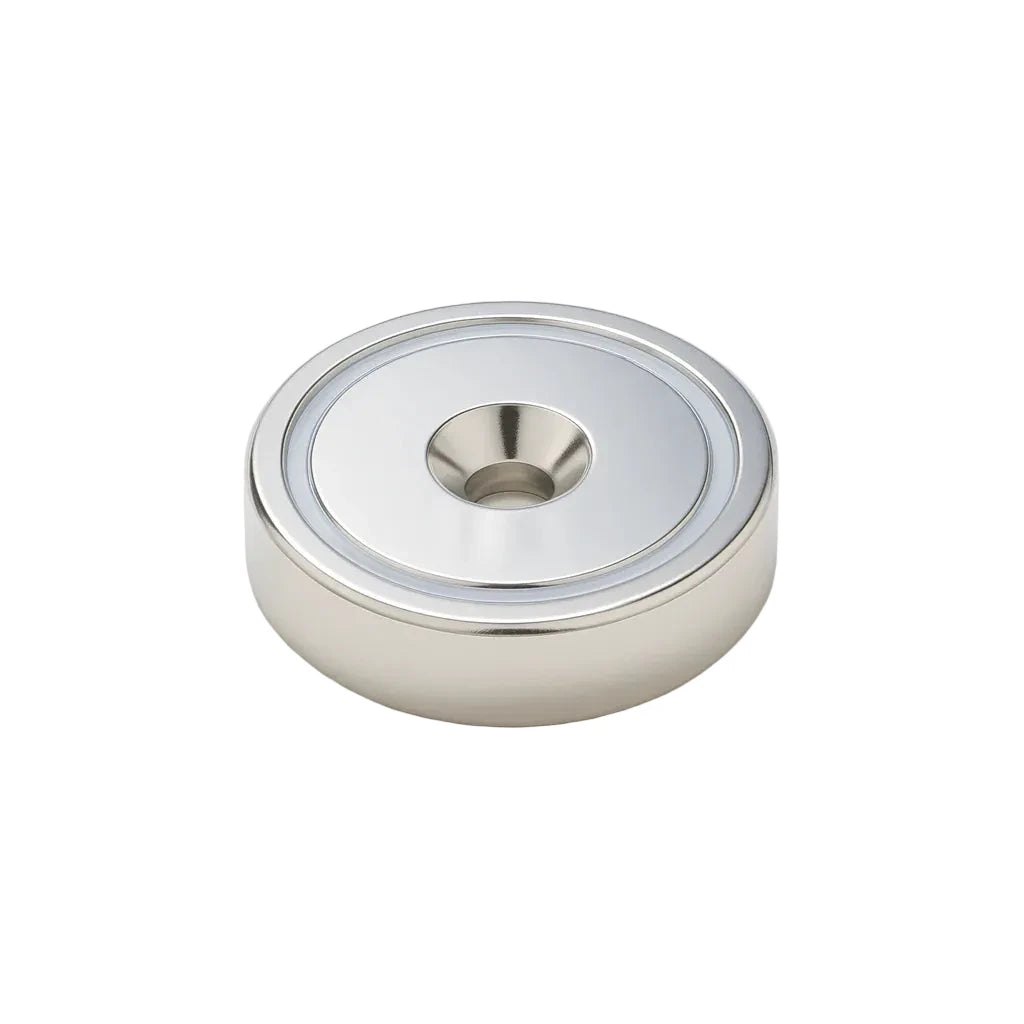 Neodymium Countersunk Pot Magnet - 48mm x 9.35mm (Slim Profile)