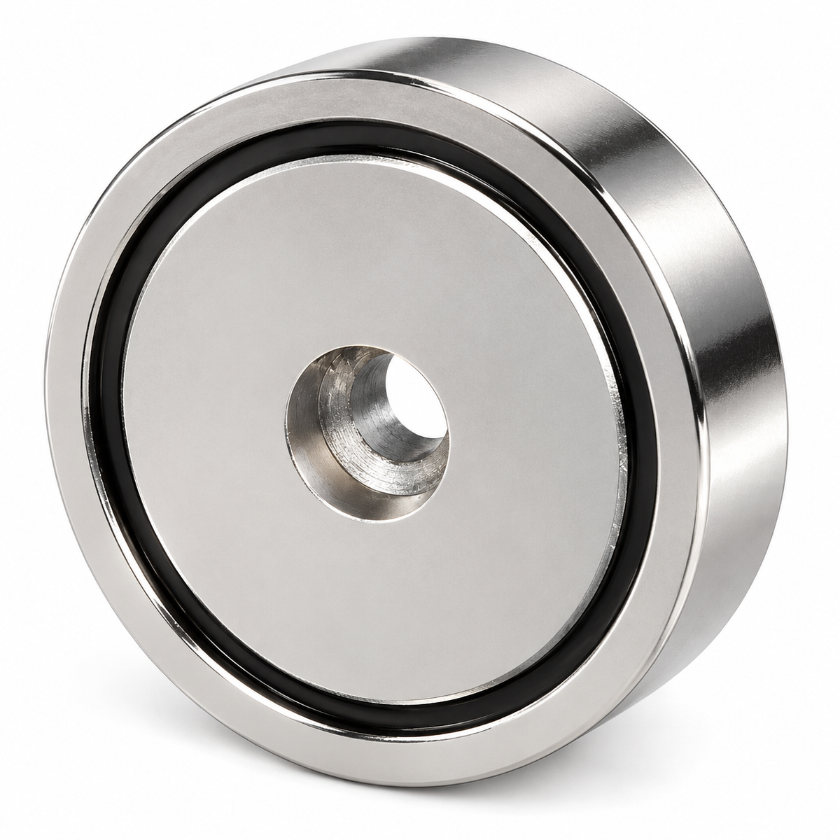 Neodymium Pot Magnet with Round Hole - 60mm x 15mm