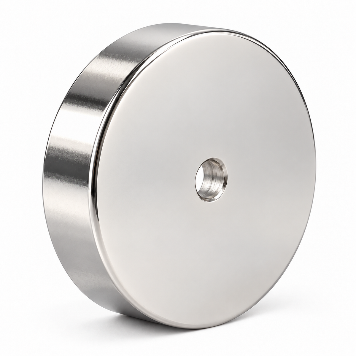 Neodymium Pot Magnet with Round Hole - 75mm x 18mm