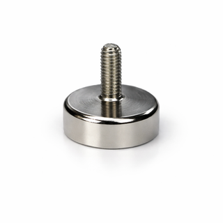 Neodymium Pot Magnet with M3 Male Thread - D12mm x 13mm (TH) | 8mm External Boss