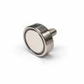 Neodymium Pot Magnet with M5 Male Thread - D25mm x 17mm | 9mm External Boss