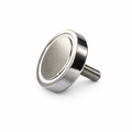 Neodymium Pot Magnet with M8 Male Thread - D42mm x 34mm (H) | 25mm External Boss