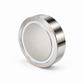 Neodymium Pot Magnet with M8 Male Thread - D48mm x 24mm (TH) | 12.5mm External Boss