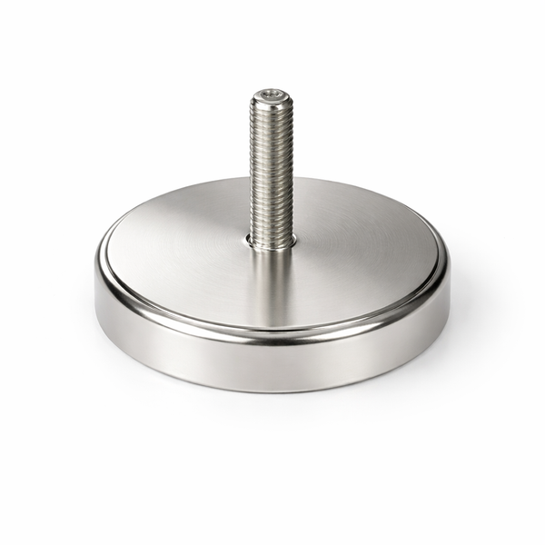 Neodymium Pot Magnet with M8 Male Thread - D60mm x 40mm (H) | 25mm External Boss