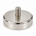 Neodymium Pot Magnet with M10 Male Thread - D60mm x 30mm (TH) | 15mm External Boss