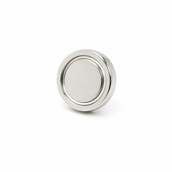 Female Thread Neodymium Pot Magnet - Diameter 20mm x 13.6mm (Slim Profile)