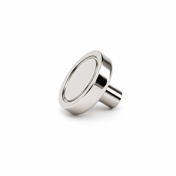Female Thread Neodymium Pot Magnet - Diameter 20mm x 13.6mm (Slim Profile)