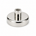 Female Thread Neodymium Pot Magnet - Diameter 48mm x 24mm (Slim Profile)