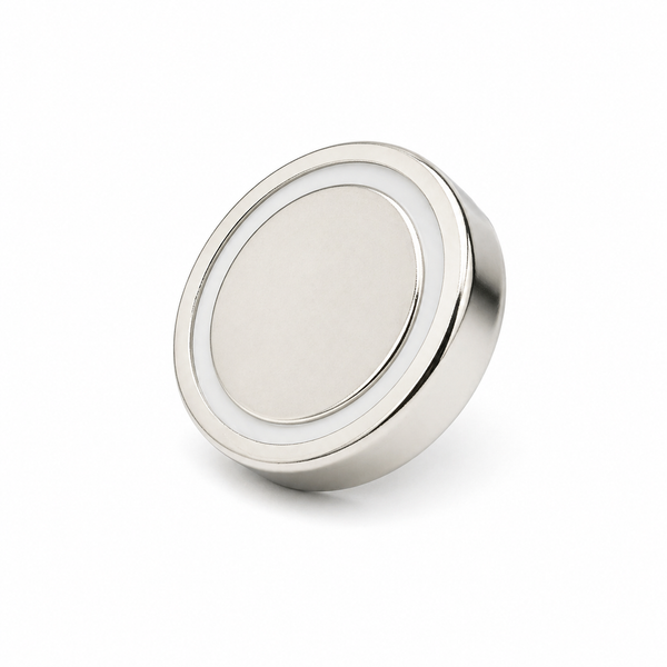 Female Thread Neodymium Pot Magnet - Diameter 48mm x 24mm (Slim Profile)