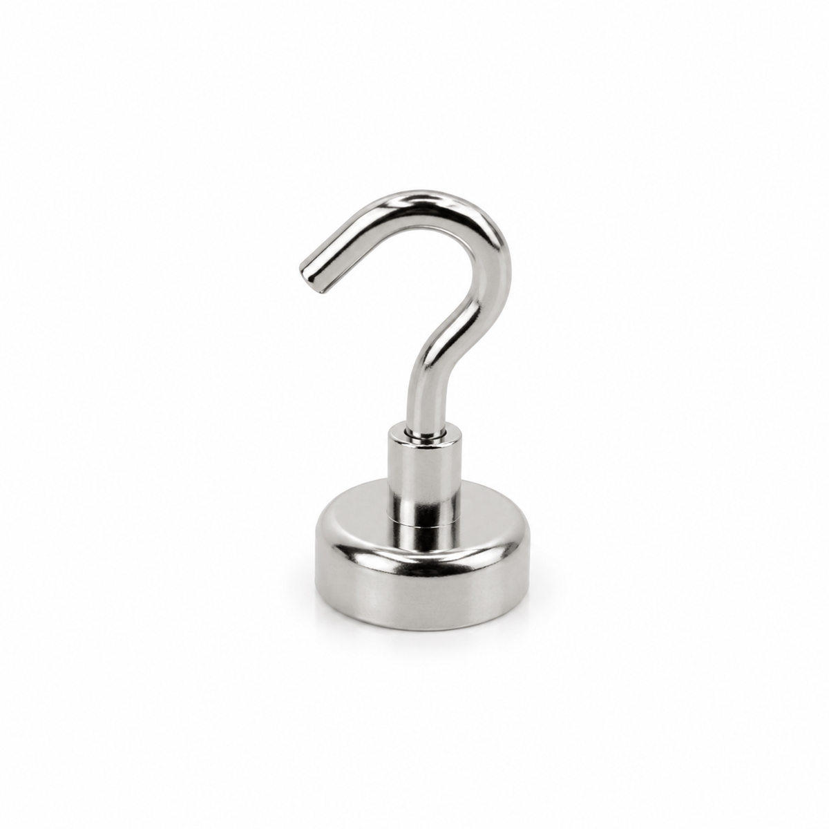 Neodymium Pot Magnet with Threaded Hook - D16mm x 37mm