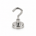Neodymium Pot Magnet with Threaded Hook - 20mm diameter x 37mm