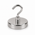 Neodymium Pot Magnet with Threaded Hook - 42mm diameter x 47mm