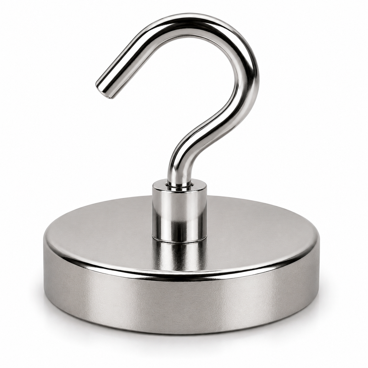 Neodymium Pot Magnet with Threaded Hook - 60mm diameter x 70mm