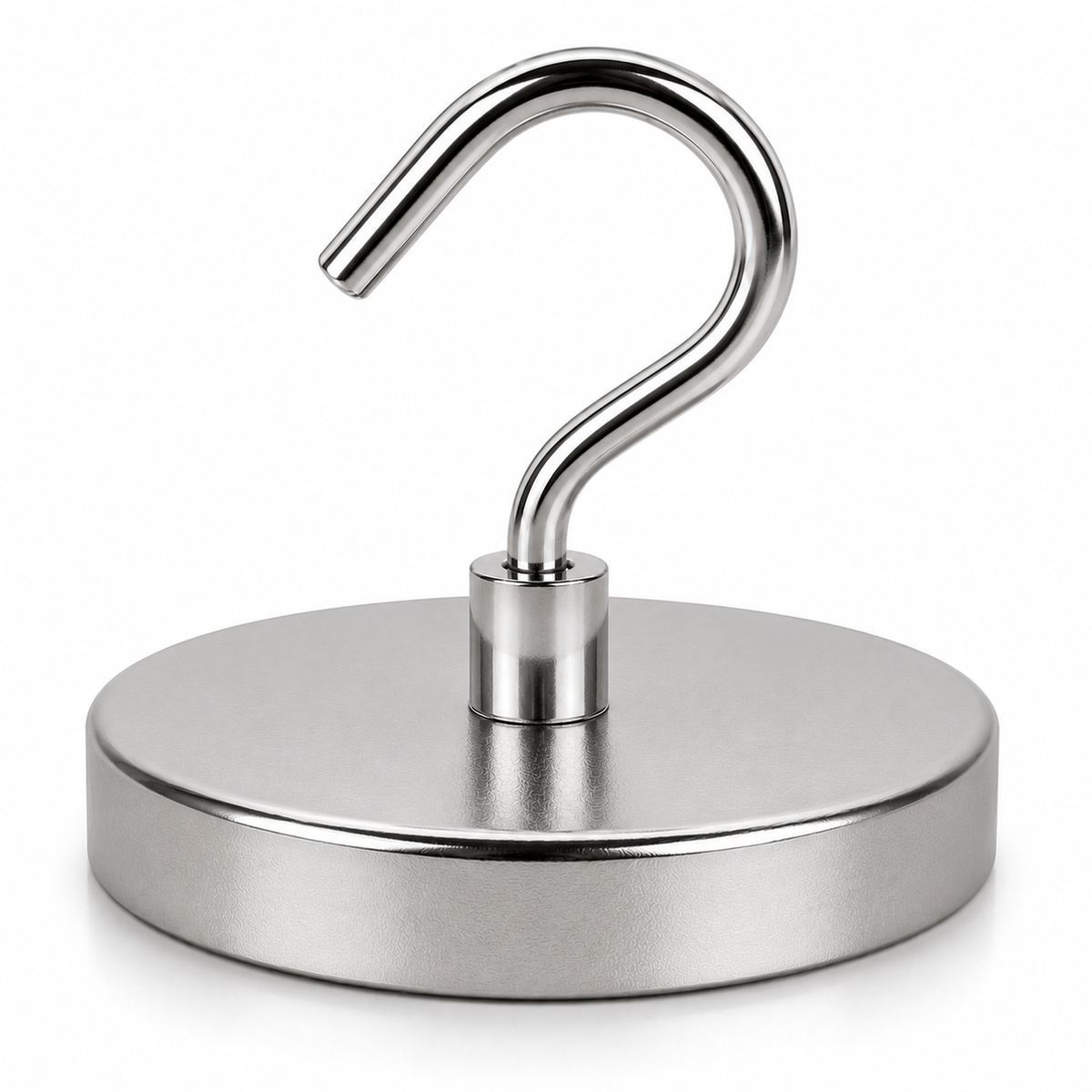 Neodymium Pot Magnet with Threaded Hook - 75mm diameter x 98mm