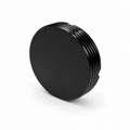 Neodymium Threaded Pot Magnet – D36mm x 8mm | Black Epoxy Coating