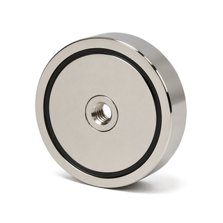 Neodymium Pot Magnet - Diameter 75mm x 15mm | M10 Internal Thread