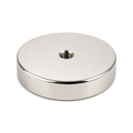 Neodymium Pot Magnet - Diameter 75mm x 15mm | M10 Internal Thread