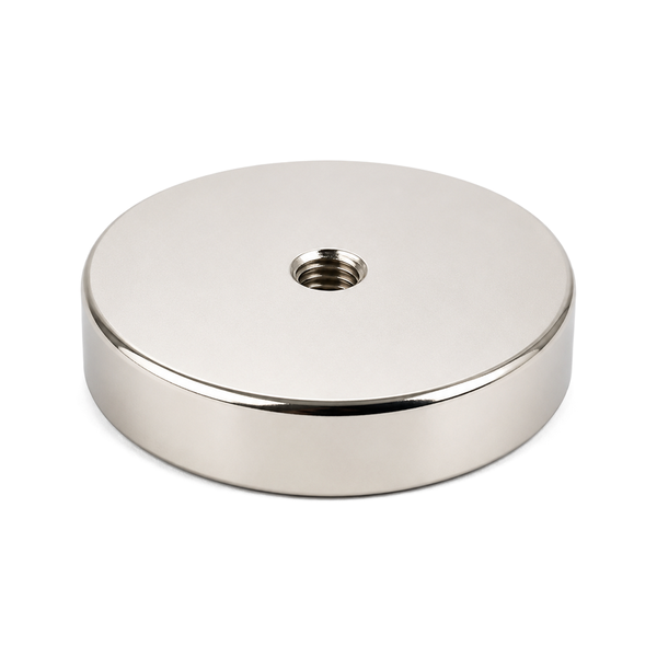 Neodymium Pot Magnet - Diameter 75mm x 15mm | M10 Internal Thread
