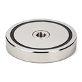 Neodymium Pot Magnet - Diameter 75mm x 15mm | M10 Internal Thread