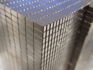 Neodymium Block Magnet - 5mm x 1.7mm x 3mm | N50 | Magnetised Through 3mm