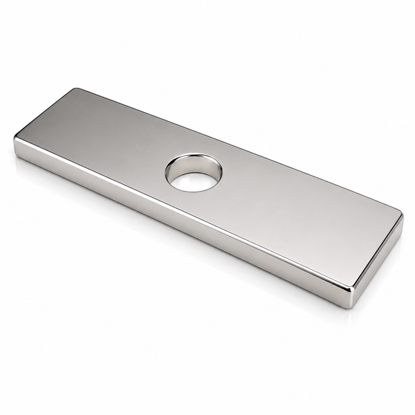 Neodymium Block Magnet - 75mm x 20mm x 5mm with D10mm Hole | N45