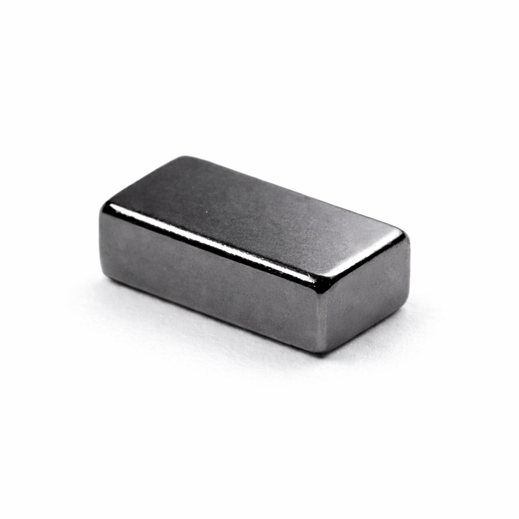 Neodymium Block Magnet - 4mm x 2mm x 1.34mm | N52 | Black Nickel Coating