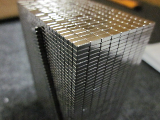 Neodymium Block Magnet - 4mm x 2mm x 1.34mm | N52 | Black Nickel Coating