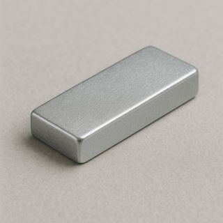 Neodymium Block Magnet – 25.4mm x 9.53mm x 3.2mm | N50M | Zinc Coated | High Temperature ≤100ºC