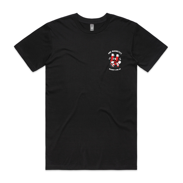 'Tiny Yet Mighty' Limited Edition AMF Magnetics T-shirt in Black