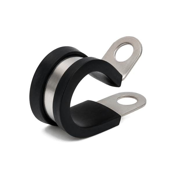Hose Clamp P-Clip (Non Magnetic) | Rubber Lined | ID22mm dia.