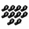 10 Pack of Nylon P-Clips | Closed Diameter D22mm | M5 Mounting Hole | Black