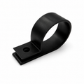10 Pack of Nylon P-Clips | Closed Diameter D22mm | M5 Mounting Hole | Black
