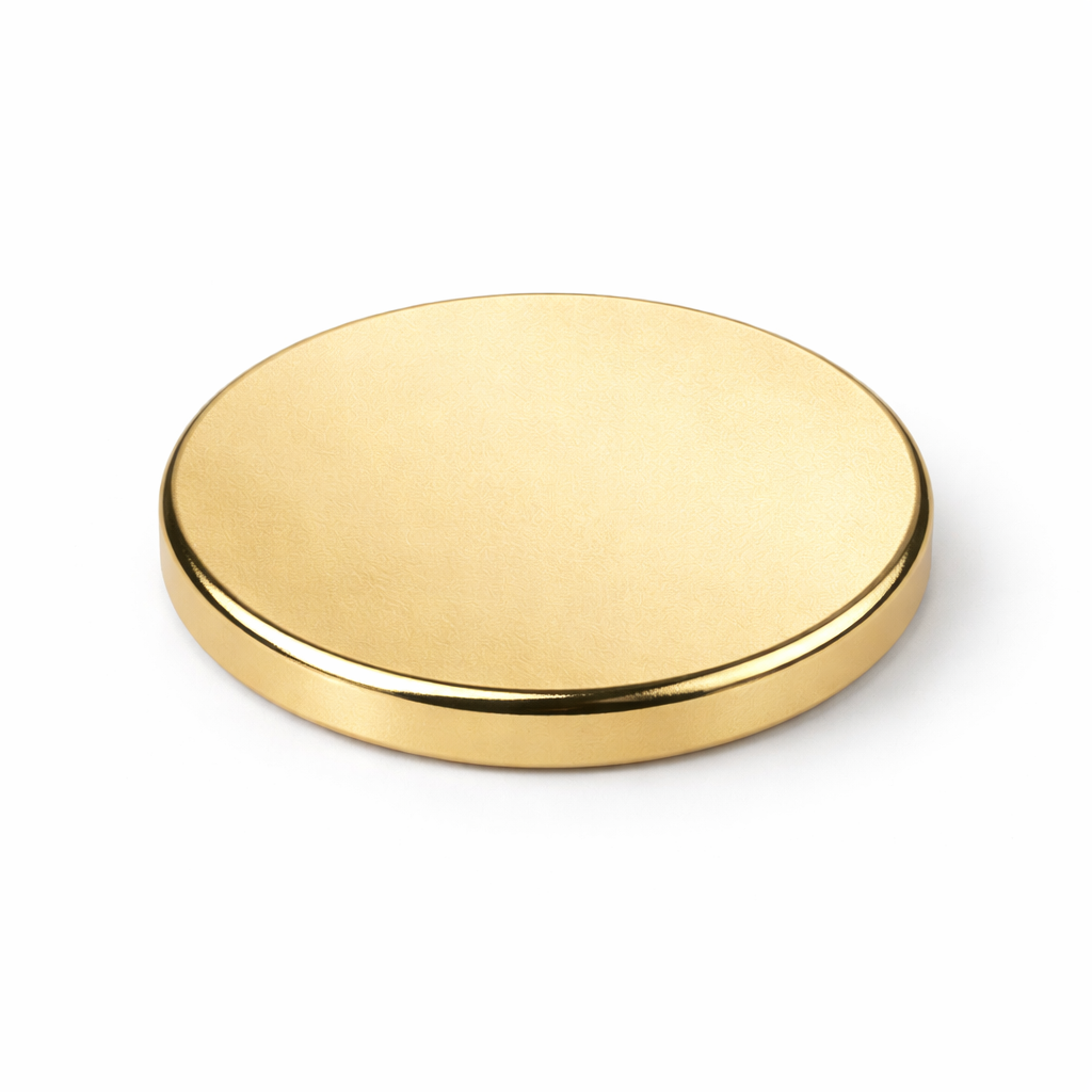 Neodymium Disc Magnet - 22mm x 1.8mm | N42 | Gold Coating