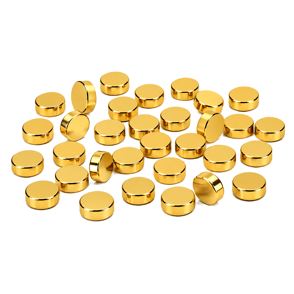 Neodymium Disc Magnet - 3mm x 1.5mm | N45 | Gold Coating