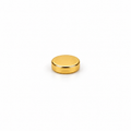 Neodymium Disc Magnet - 4mm x 1mm | Gold Coating | N45