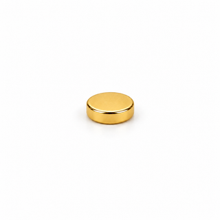 Neodymium Disc Magnet - 4mm x 1mm | Gold Coating | N45