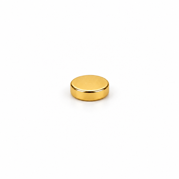 Neodymium Disc Magnet - 4mm x 1mm | Gold Coating | N45