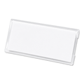 Magnetic Name Badge with Pacemaker Warning | Clear Acrylic Name Holder | 3" x 1.18" | 1 PACK