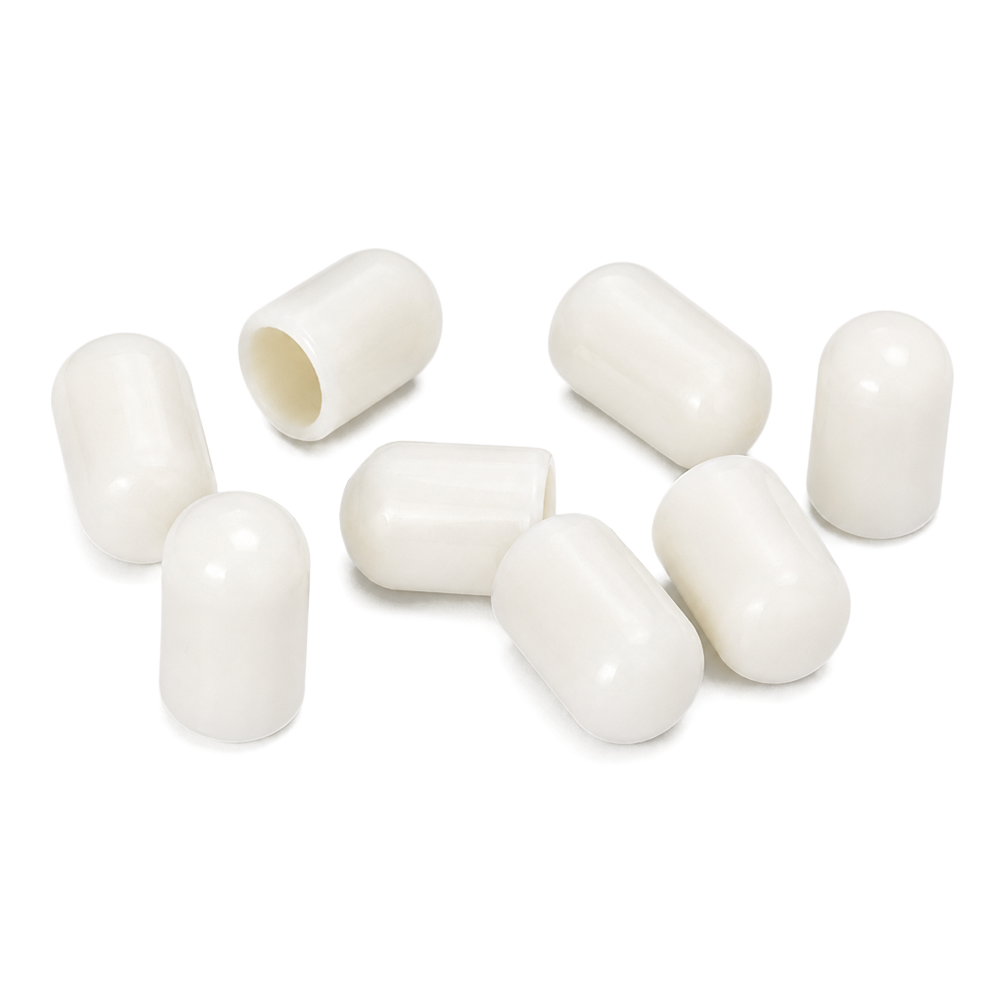 Magnart Reusable Magnet Covers | 8 x White Rubber Caps