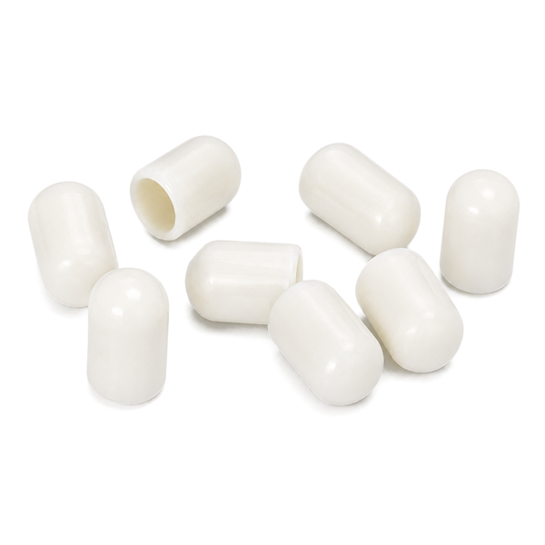 Magnart Reusable Magnet Covers | 8 x White Rubber Caps