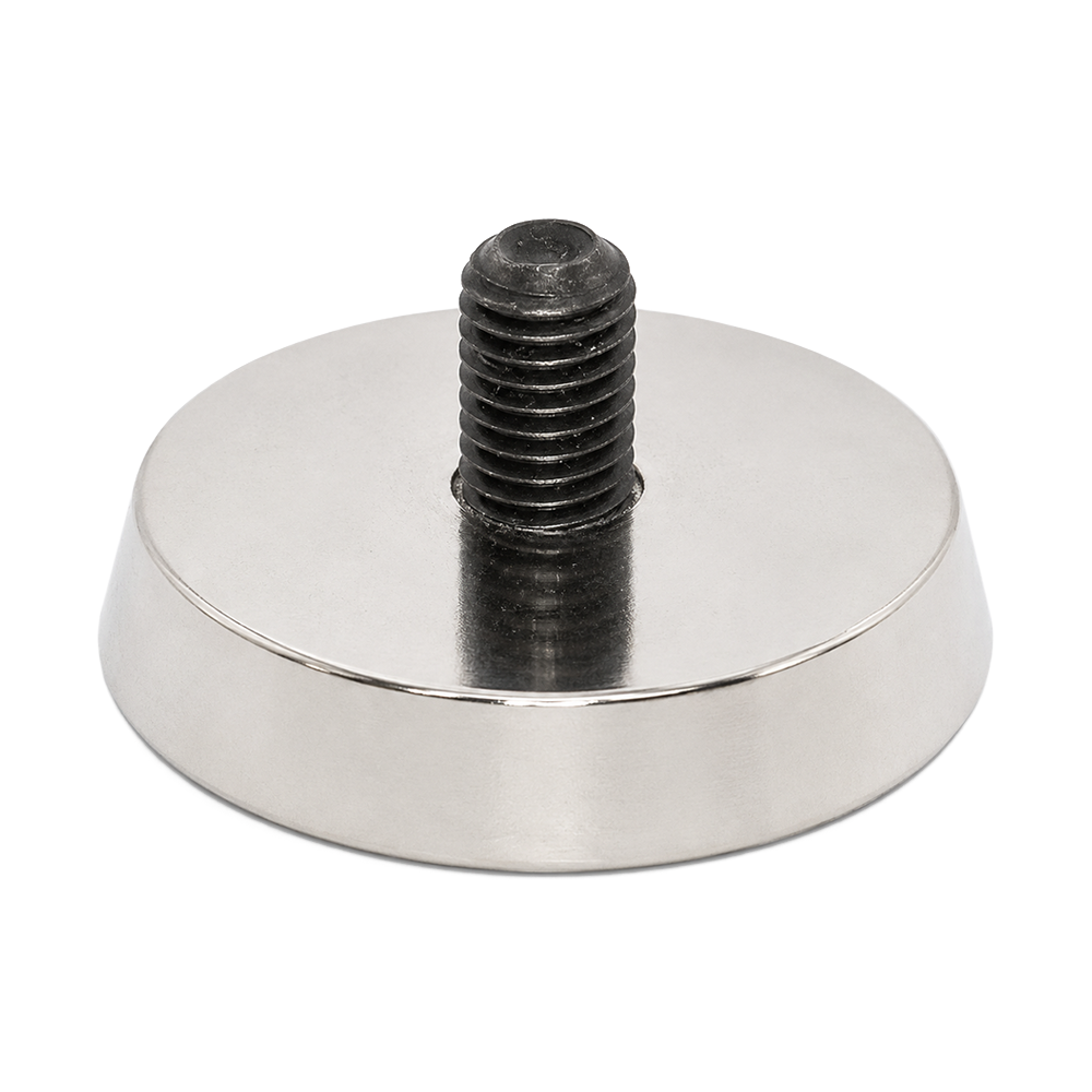 Neodymium Magnetic Fixing Plate – D74mm | M24 Thread