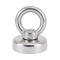 Neodymium Pot Magnet with SS304 Eyebolt - D36mm | 41kg Pull Force | Recovery Fishing Magnet