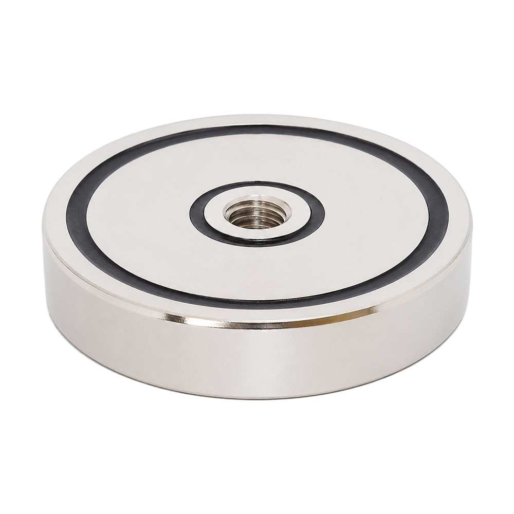 Neodymium Internal M8 Female Thread Pot Magnet - D48mm x 10mm
